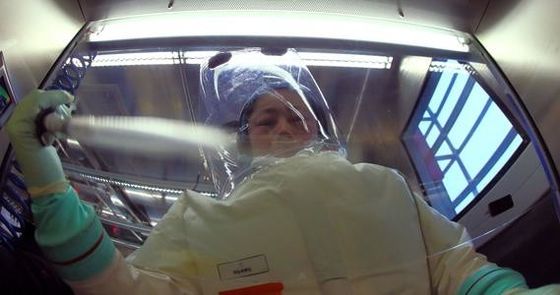 Laboratorios químicos del gabinete de la seguridad biológica de la unidad BSCA de la comida