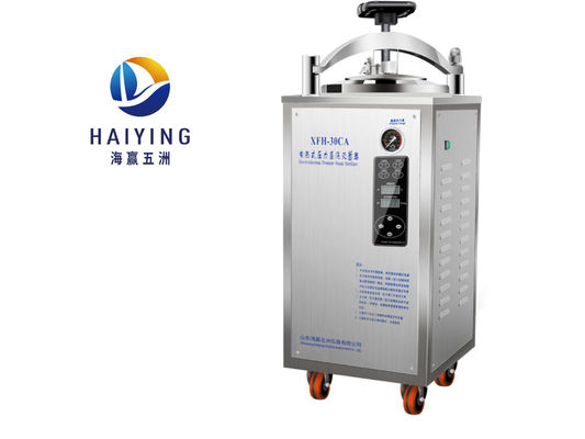 acero inoxidable del esterilizador 304 verticales portátiles de la autoclave 30L