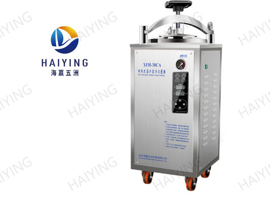 acero inoxidable del esterilizador 304 verticales portátiles de la autoclave 30L