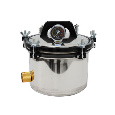 el esterilizador vertical de la autoclave 8L anti escalda la cubierta protectora