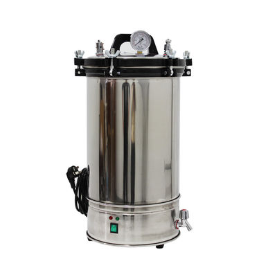 el esterilizador vertical de la autoclave 8L anti escalda la cubierta protectora